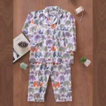 Kids Sleepwear Cotton Night Suit Elephant Printed - Image 2