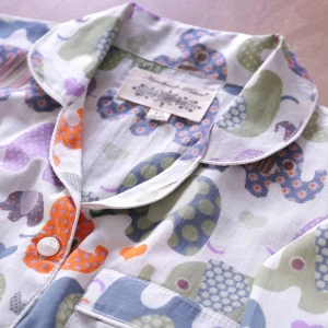 Kids Sleepwear Cotton Night Suit Elephant Printed - Image 6