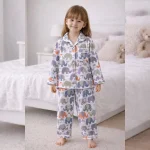 Kids Sleepwear Cotton Night Suit Elephant Printed