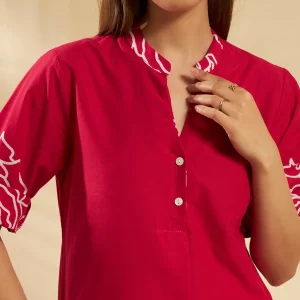 Print Floral Print Kurta Palazzo Set Lounge Wear - Image 6
