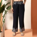 Stylish Co-ord Set for Women, Blue Floral Kurta with Pant - Image 6