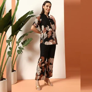 Women Daily & Casual Wear Black Cord Dress / Kurtas Set - Image 4