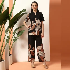 Women Daily & Casual Wear Black Cord Dress / Kurtas Set - Image 3