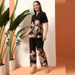 Women Daily & Casual Wear Black Cord Dress / Kurtas Set - Image 5