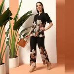 Women Daily & Casual Wear Black Cord Dress / Kurtas Set