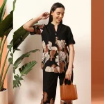 Women Daily & Casual Wear Black Cord Dress / Kurtas Set - Image 2