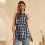 Indian Hand Block Paisley Print Pure Cotton Kurta / Top - Image 2