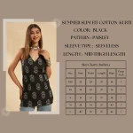 Luxury Black Paisley Kurti Summer Party Wear Tops For Women - Image 9