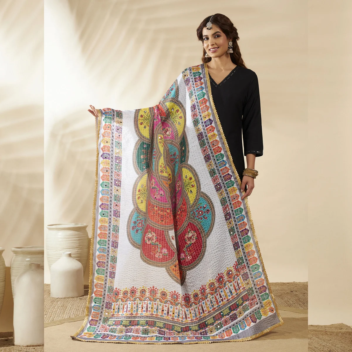 women-embroidery-mirror-sequence-deocr-chinnon-silk-dupatta-white DCS-38 (1)