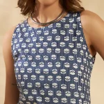 Women Lightweight Cotton Kurta Daily Wear Blue Tunic - Image 4