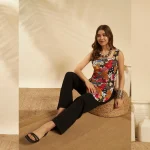 Women Square Neck Block Printed Slim Fit Cotton Kurti - Image 5