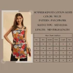 Women Square Neck Block Printed Slim Fit Cotton Kurti - Image 9