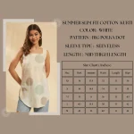 Women's Polka Dot Print Casual Summer Cotton Kurti - Image 9