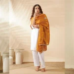 Elegant Georgette Dupatta for Women Arka Work with Sequin Ethnic Scarf - Image 4
