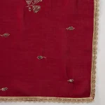 Premium Maroon Georgette Dupatta Sequin Detailing Stylish Scarf for Women - Image 8