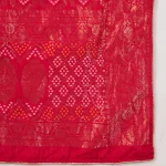 Traditional Banarasi Dupatta Pink Bandhani Cotton with Zari Lace Ethnic Stole - Image 8