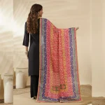Traditional Multicolor Chinnon Dupatta Ethnic Printed Designer Women Scarf - Image 4