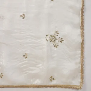 Traditional White Chiffon Soft Embroidered Dupatta Festive & Daily Wear - Image 8