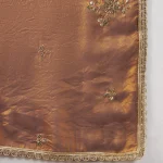 Women’s Copper Brown Chiffon Dupatta with Golden Sequin Work Ethnic Stole - Image 8