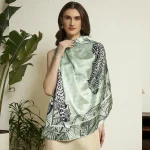 Boho Luxe Tiger Print Scarf Lightweight Satin Feel Square Wrap for Women