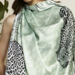 Boho Luxe Tiger Print Scarf Lightweight Satin Feel Square Wrap for Women - Image 8