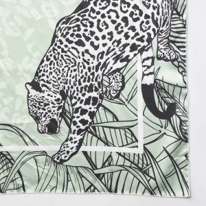 Boho Luxe Tiger Print Scarf Lightweight Satin Feel Square Wrap for Women - Image 9
