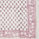 Daily Wear Purple Floral Cotton Wrap Square Scarf - Image 8