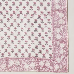 Daily Wear Purple Floral Cotton Wrap Square Scarf - Image 8