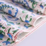 Elegant Floral Cotton Table Runner Indian Hand Block Print Design - Image 5