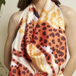 Modern Leopard Print Silk Shawl Soft Lightweight Designer Scarf for Women - Image 8
