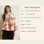 Premium Crepe Silk Scarf Butterfly Print Fashion Neck Wrap for Women - Image 11