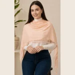 Premium Soft Chiffon Hijab for Women Lightweight Peach Neck Wrap - Image 4