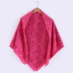 Soft Cotton Pink Paisley Fashion Wrap Women Scarf - Image 4