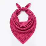 Soft Cotton Pink Paisley Fashion Wrap Women Scarf - Image 5