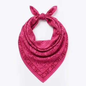 Soft Cotton Pink Paisley Fashion Wrap Women Scarf - Image 5