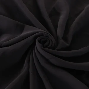 Stylish Black Chiffon Stole for Women Soft Fashion Scarf - Image 6