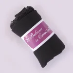 Stylish Black Chiffon Stole for Women Soft Fashion Scarf - Image 5