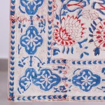 Traditional Floral Dining Table Runner Red Blue White Kitchen Decor - Image 4