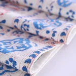 Traditional Floral Dining Table Runner Red Blue White Kitchen Decor - Image 5