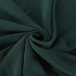 Women Soft Dark Green Chiffon Neck Scarf with Lace - Image 6