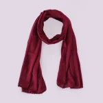 Women’s Lightweight Maroon Scarf Fashionable Daily Wear Accessory - Image 8