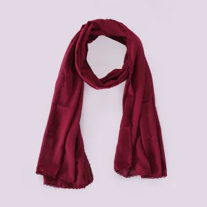 Women’s Lightweight Maroon Scarf Fashionable Daily Wear Accessory - Image 8
