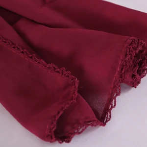 Women’s Lightweight Maroon Scarf Fashionable Daily Wear Accessory - Image 7