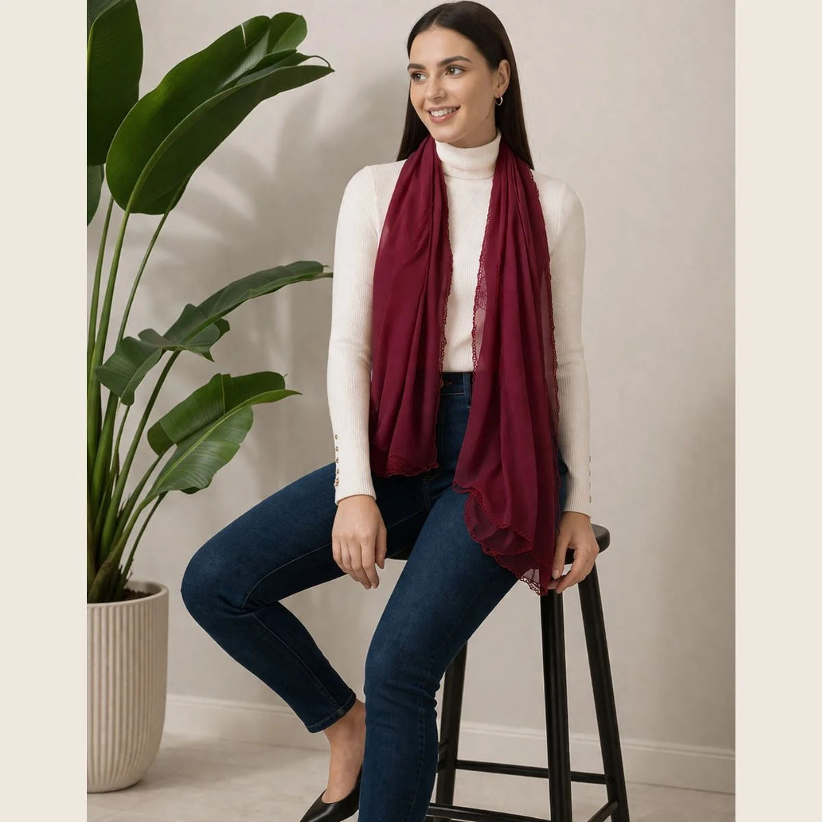 womens-lightweight-maroon-scarf-fashionable-daily-wear-accessory GPS-19 (6)