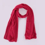 Women’s Lightweight Red Wrap Fashionable Chiffon Daily Wear Scarves - Image 8