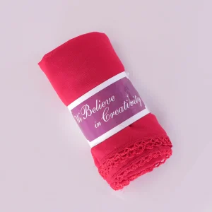Women’s Lightweight Red Wrap Fashionable Chiffon Daily Wear Scarves - Image 6