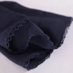 Women’s Navy Blue Chiffon Neck Scarf 66"x28" - Image 8