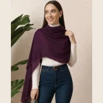 Women’s Soft Purple Chiffon Neck Scarf for Casual & Party Looks - Image 2