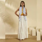Women’s Traditional Floral Print Cotton Scarf - Image 3