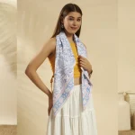 Women’s Traditional Floral Print Cotton Scarf - Image 5